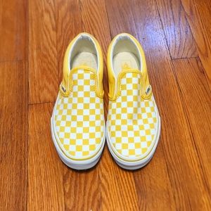 Vans Classic slip on  checkerboard shoes Mens size 5, women's size 7
